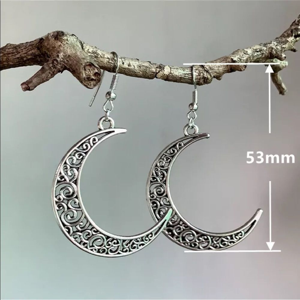 Moon Drop Earrings - Picture 4 of 6